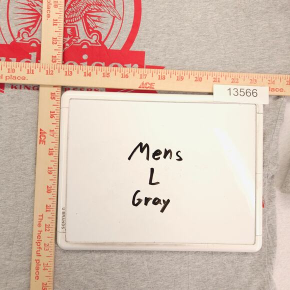 Budweiser Long Sleeve Crew Neck Graphic T Shirt Mens Size Large L Gray - Picture 8 of 10